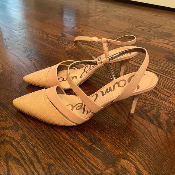 Sam Edelman Nude Pointed Toe Heels - Picture 4 of 6